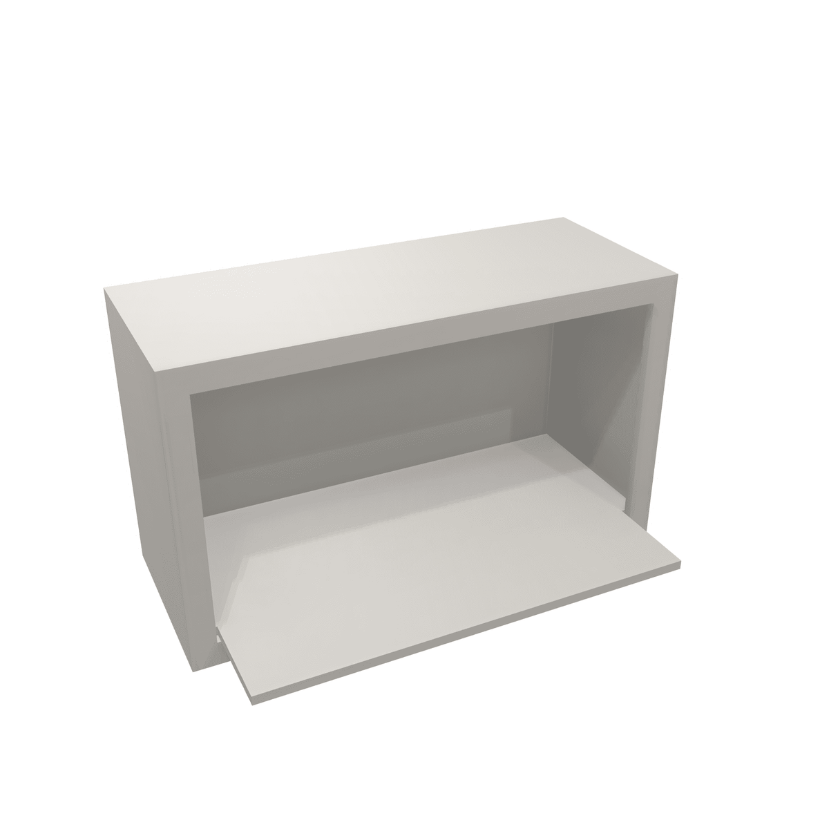 Misty-Grey Assembled Wall Cabinet Microwave 30" Wide