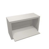 Misty-Grey Assembled Wall Cabinet Microwave 30" Wide