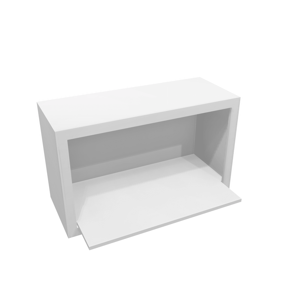 Luxor-White Assembled Wall Cabinet Microwave 30" Wide