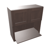 Espresso Assembled Wall Cabinet Microwave 30" Wide
