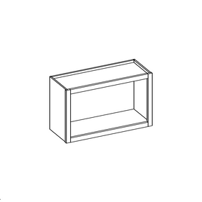 Casselberry Saddle Wall Cabinet Open