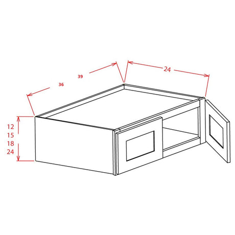  Wall Cabinet Refrigerator 24" Deep