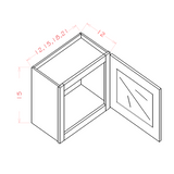 Wall Cabinet Stacker 1 Door 15" High