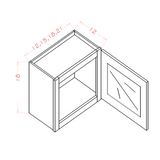 Wall Cabinet Stacker 1 Door 18" High