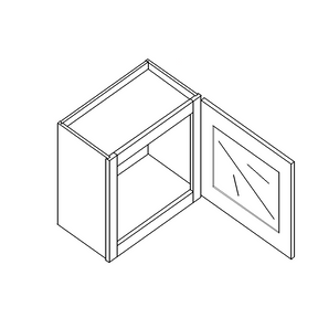  Wall Cabinet   12" High 1 Door