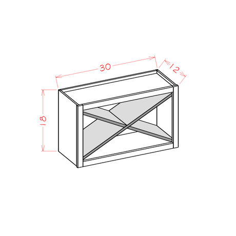 Wall Cabinet Wine X Rack Kit