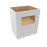 Luxor-White Base Cabinet Microwave 24" - 30" Wide