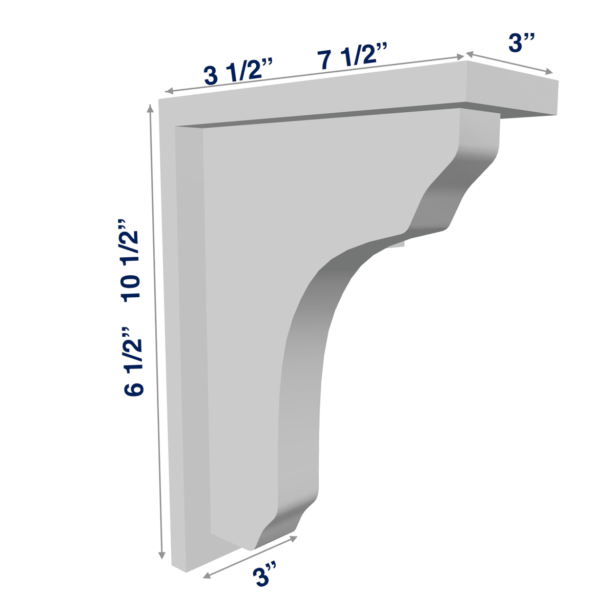 Luxor-White: Accessory Corbel