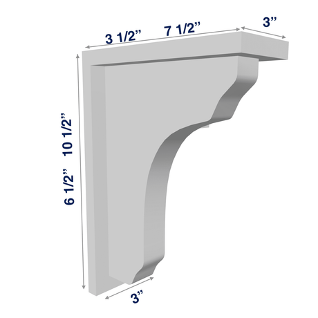 Luxor-White: Accessory Corbel