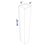 Smoky-Grey: Accessory Square Decorative Post