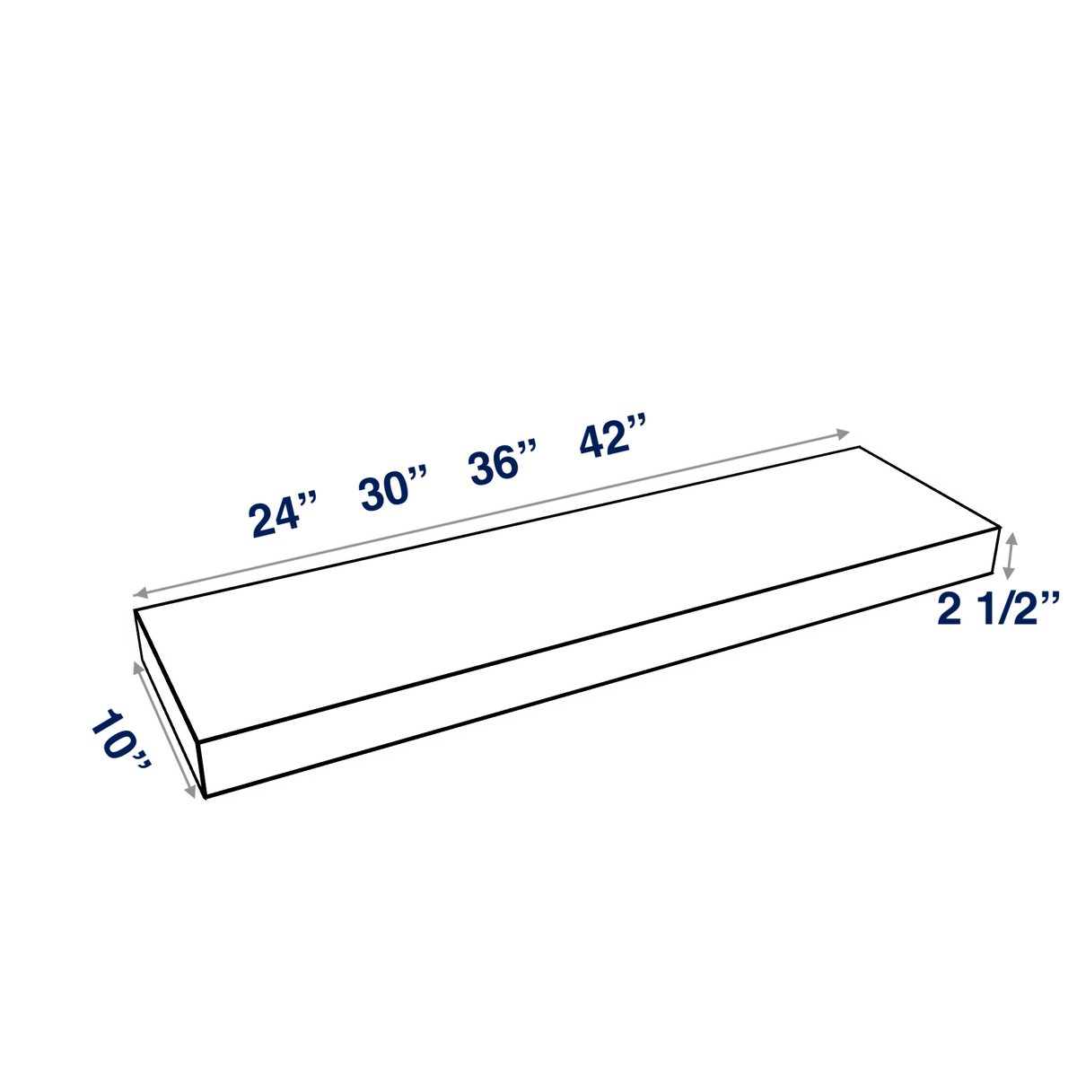Smoky-Grey: Accessory Floating Shelf