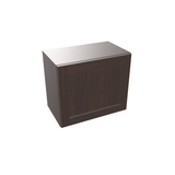 Espresso Assembled Wall Cabinet Abridged 18" High 1 Door 21" Wide