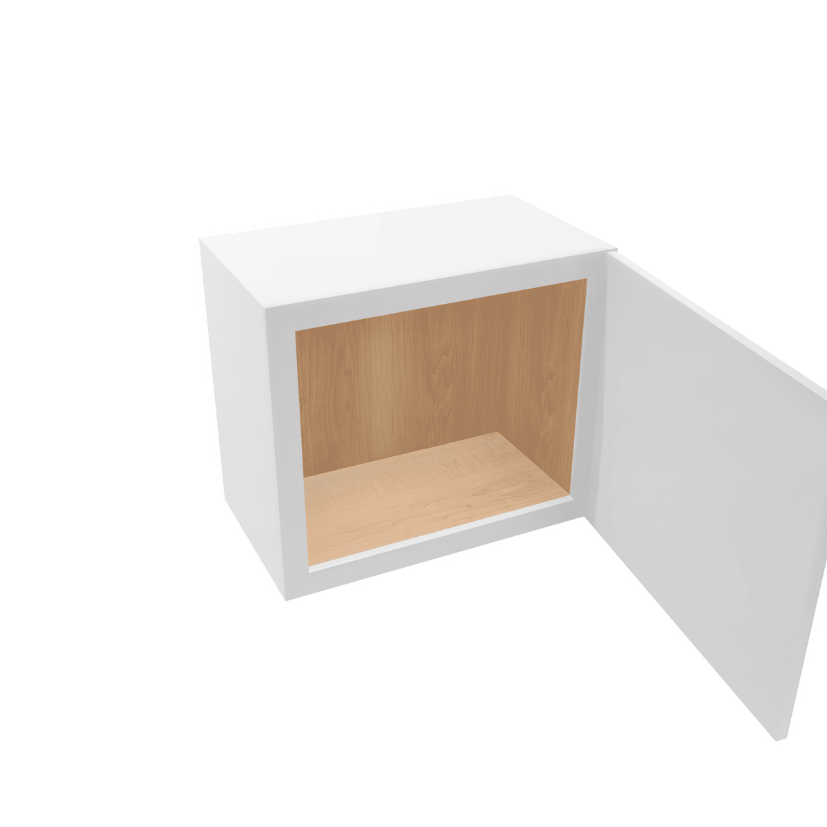 Luxor-White Assembled Wall Cabinet Abridged 18" High 1 Door 21" Wide