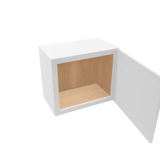 Luxor-White Assembled Wall Cabinet Abridged 18" High 1 Door 21" Wide