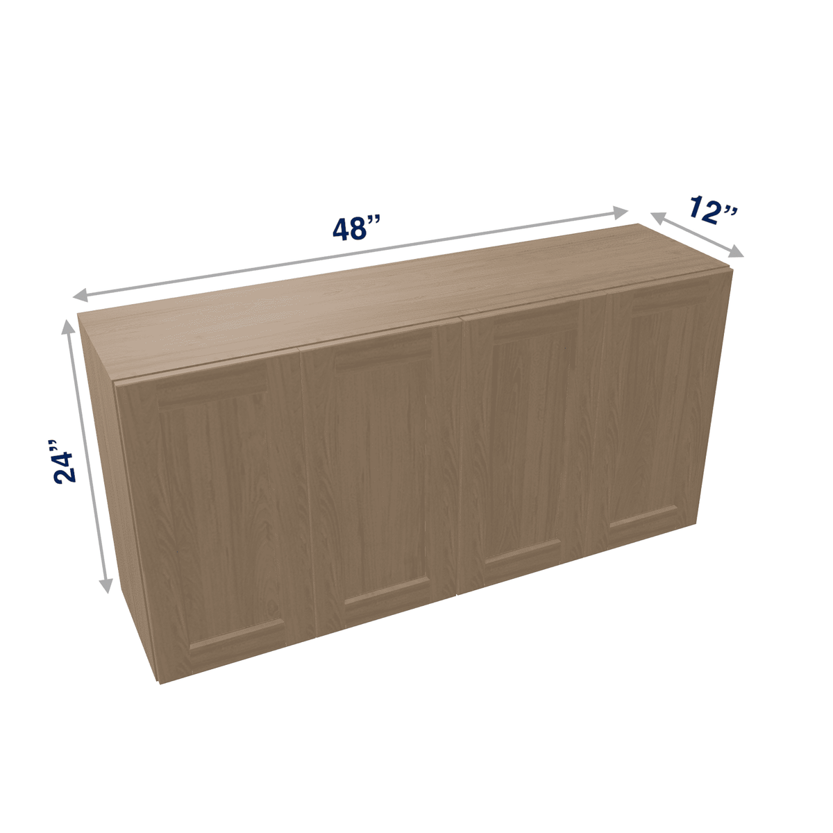 Harvest Assembled Wall Cabinet Abridged 24" High x 48" Wide 4 Door