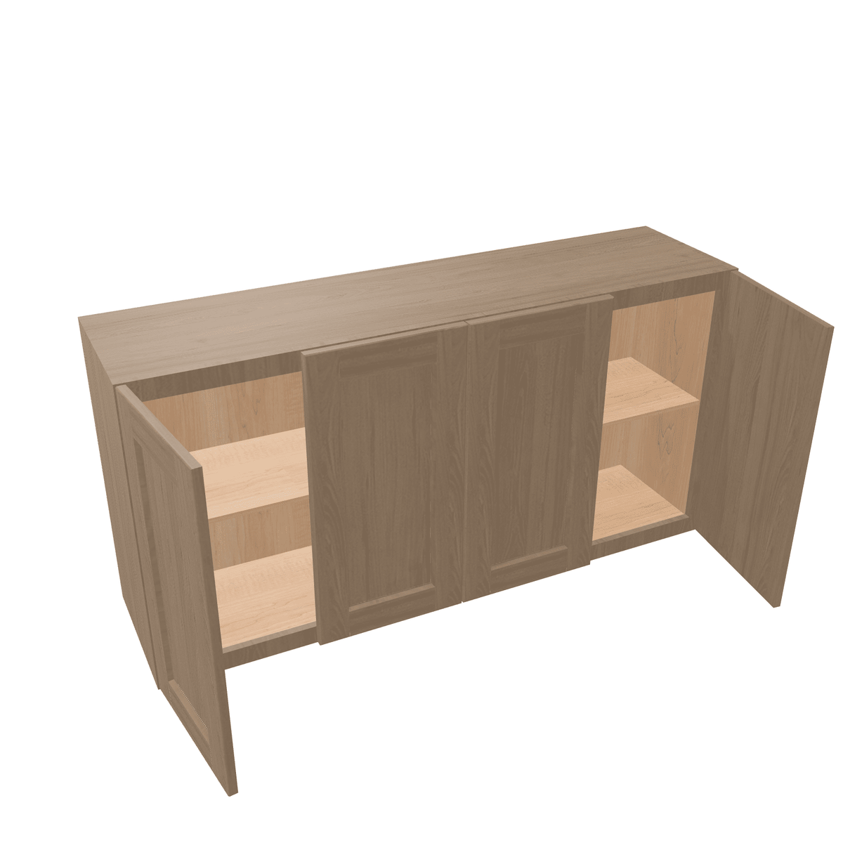 Harvest Assembled Wall Cabinet Abridged 24" High x 48" Wide 4 Door