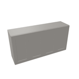 Misty-Grey Assembled Wall Cabinet Abridged 24" High x 48" Wide 4 Door