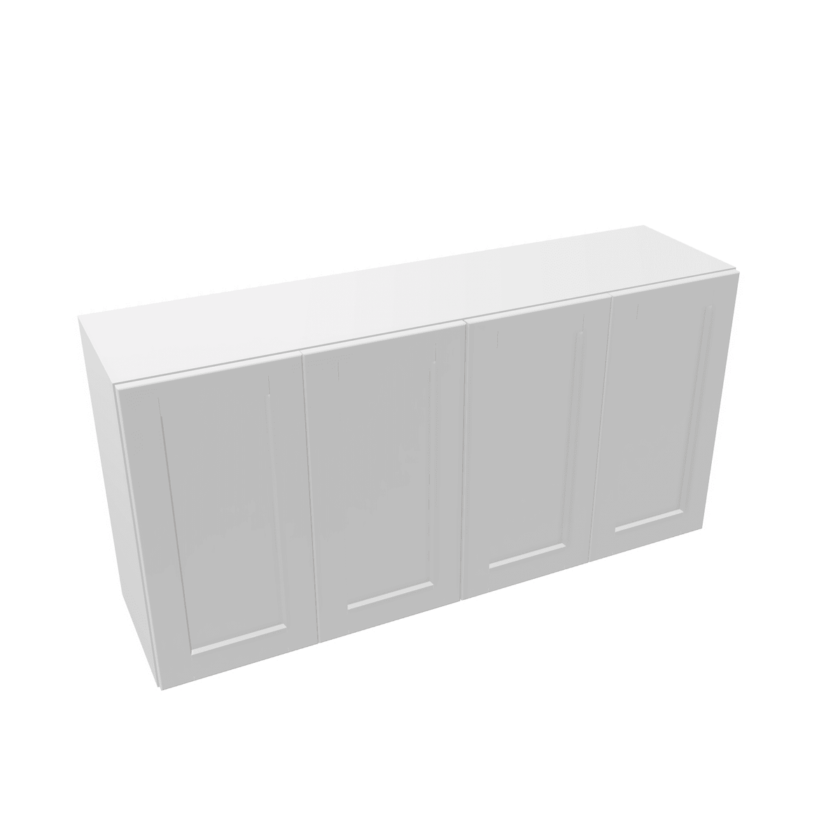 Luxor-White Assembled Wall Cabinet Abridged 24" High x 48" Wide 4 Door