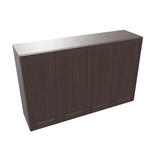 Espresso Assembled Wall Cabinet 4 Door 30" High