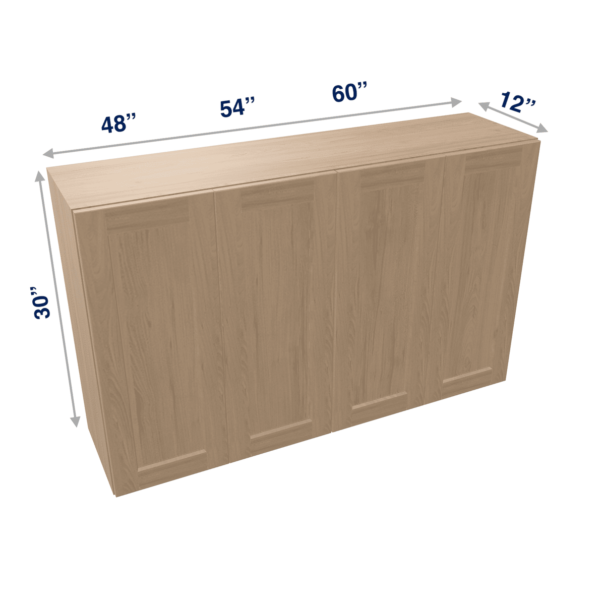 Harvest Assembled Wall Cabinet 4 Door 30" High