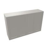 Misty-Grey Assembled Wall Cabinet 4 Door 30" High