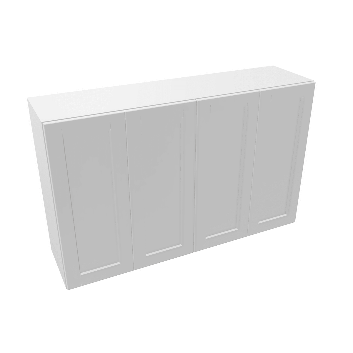 Luxor-White Assembled Wall Cabinet 4 Door 30" High